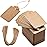 Primbeeks 100pcs Premium Gift Tags, Double-Sided Available Kraft Paper Price Tags with 100 Root Natural Jute Twine, Craft Labels Treats for Wedding Christmas Day Thanksgiving