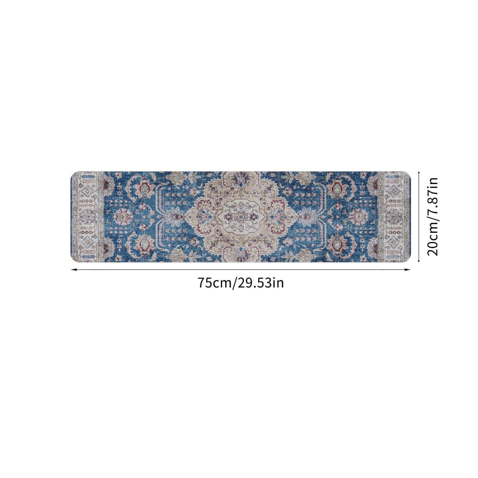 20 x 75 cm TPR-Treppenstufen für den Innenbereich – Treppenläufer mit Gummirückseite für Holzstufen, Teppich für Treppen, maschinenwaschbare Treppenabdeckungen, Sicherheitsteppich, widerstan