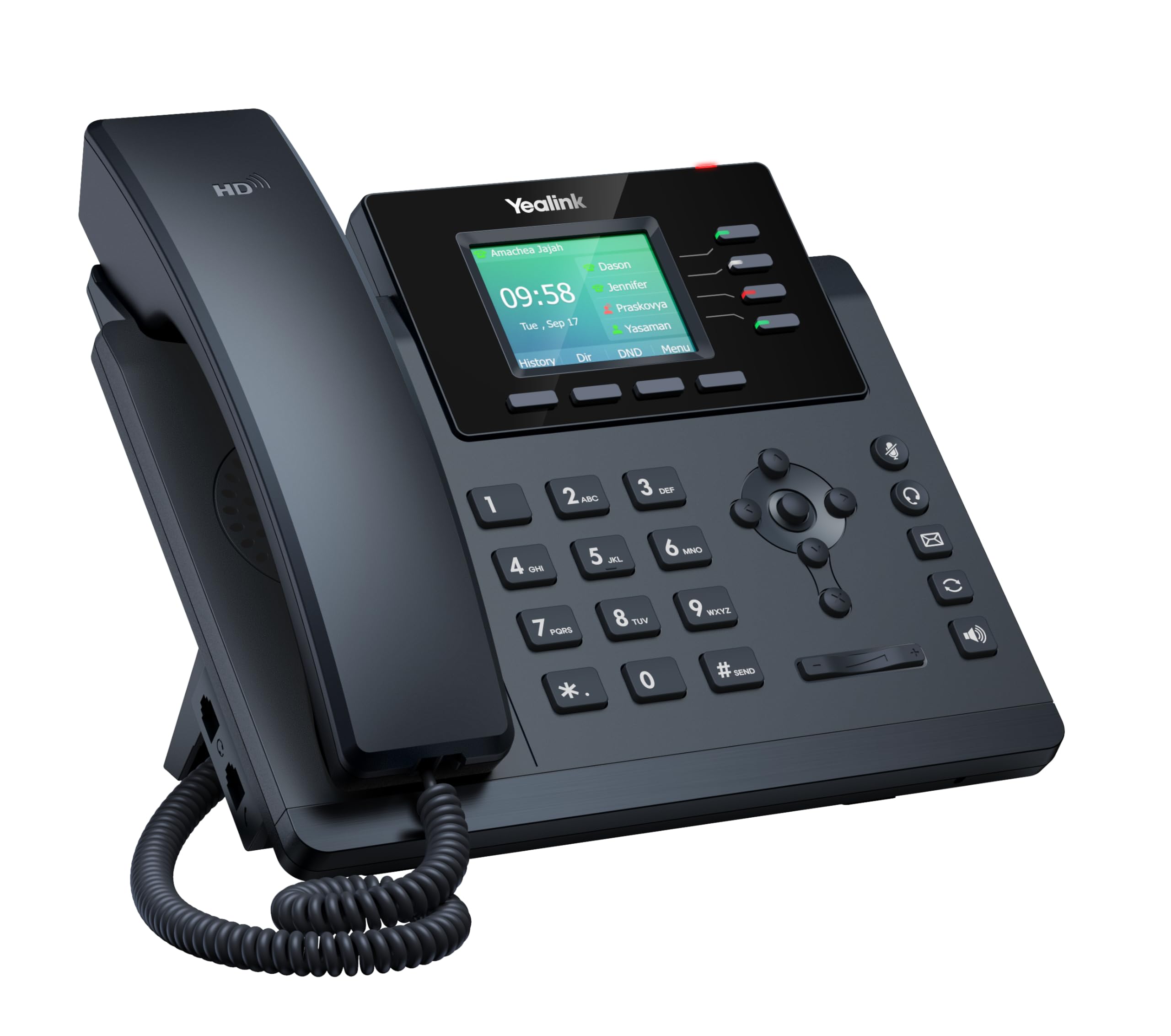 Yealink SIP-T34W Téléphone IP Nero 4 Lignes LED Wi-FI