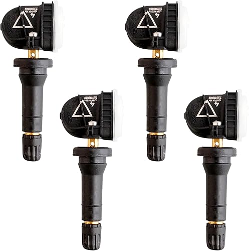 MACAX Sensor de sistema de monitoreo de presión de neumáticos de 433 MHz, 4 piezas, reemplazo a presión para 13598773 13589601 13540602 13589256