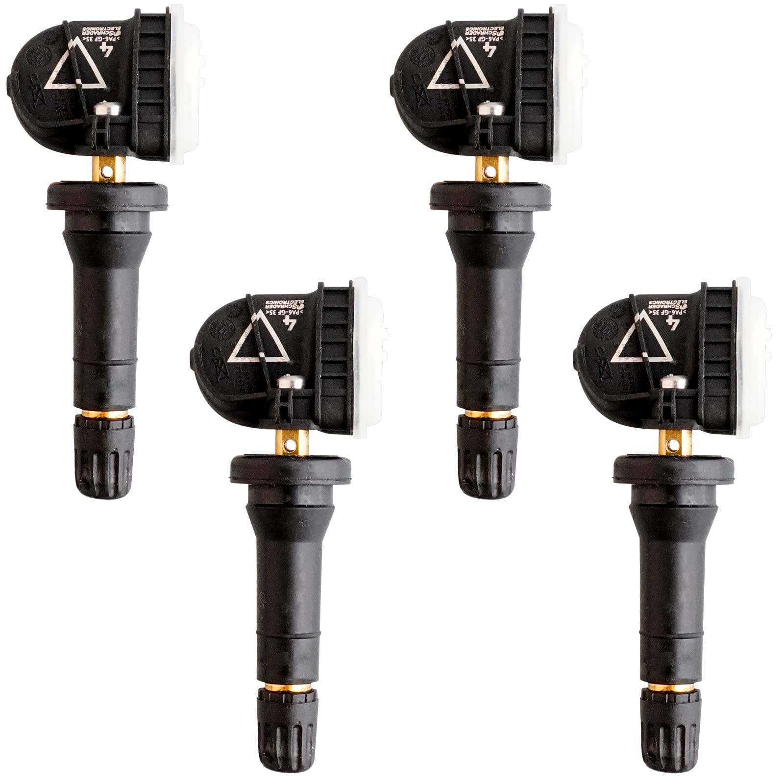 MACAX 433MHz 4Pcs Tire Pressure Monitoring System Sensor (TPMS) Snap-in Replacement for 13598773 13589601 13540602 13589256