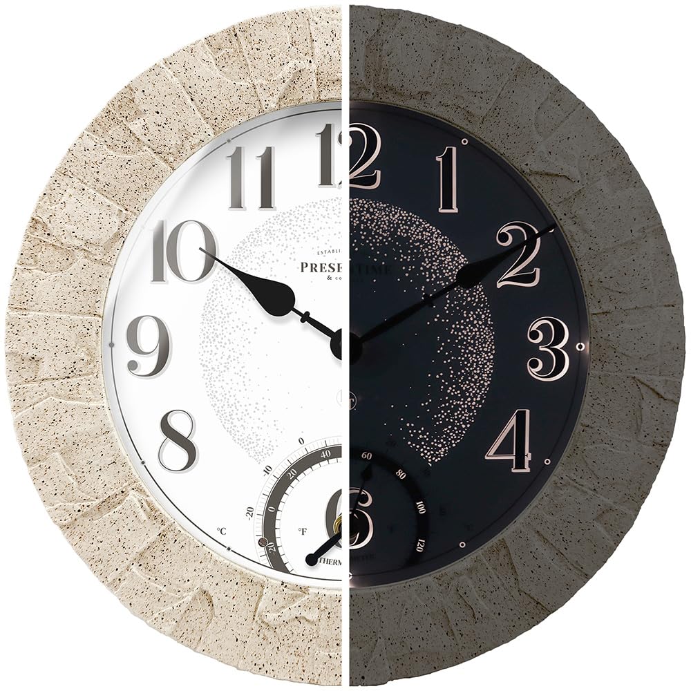 Horloge de terrasse lumineuse pour prolonger vos soirées d'été autour de la piscine