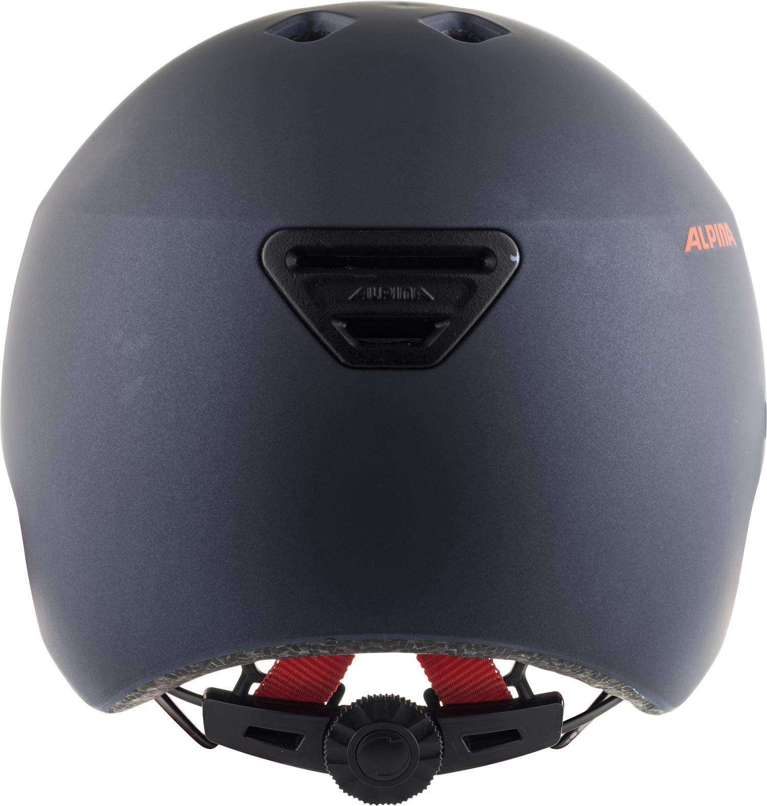 ALPINA HACKNEY – lekki, odporny na pęknięcia i optymalnie klimatyzowany kask rowerowy z możliwością doposażenia LED dla dzieci, indygo matowy, 51-56 cm