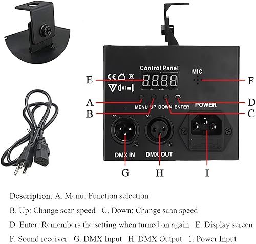 Miniatura 9 de Combinación de luces de fiesta de DJ y bola de discoteca