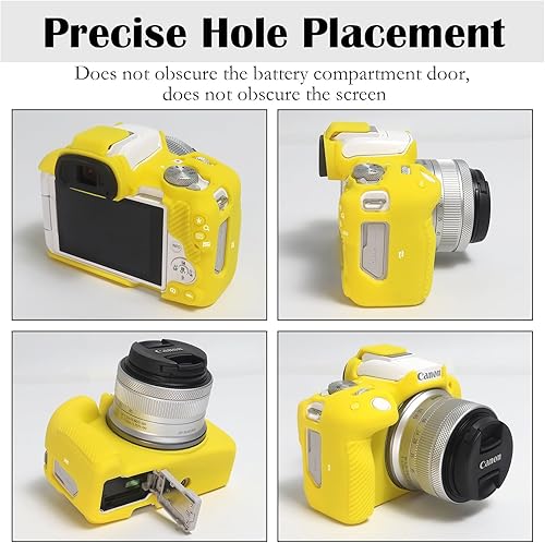Miniatura 8 de Funda para cámara R50 R100, funda protectora para cámara Canon EOS R50  R100 sin espejo, funda de silicona suave, funda de silicona ligera, color
