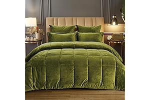 Luxurious Green Velvet Comforter Set: A Touch of Serenity for Your Bedroom