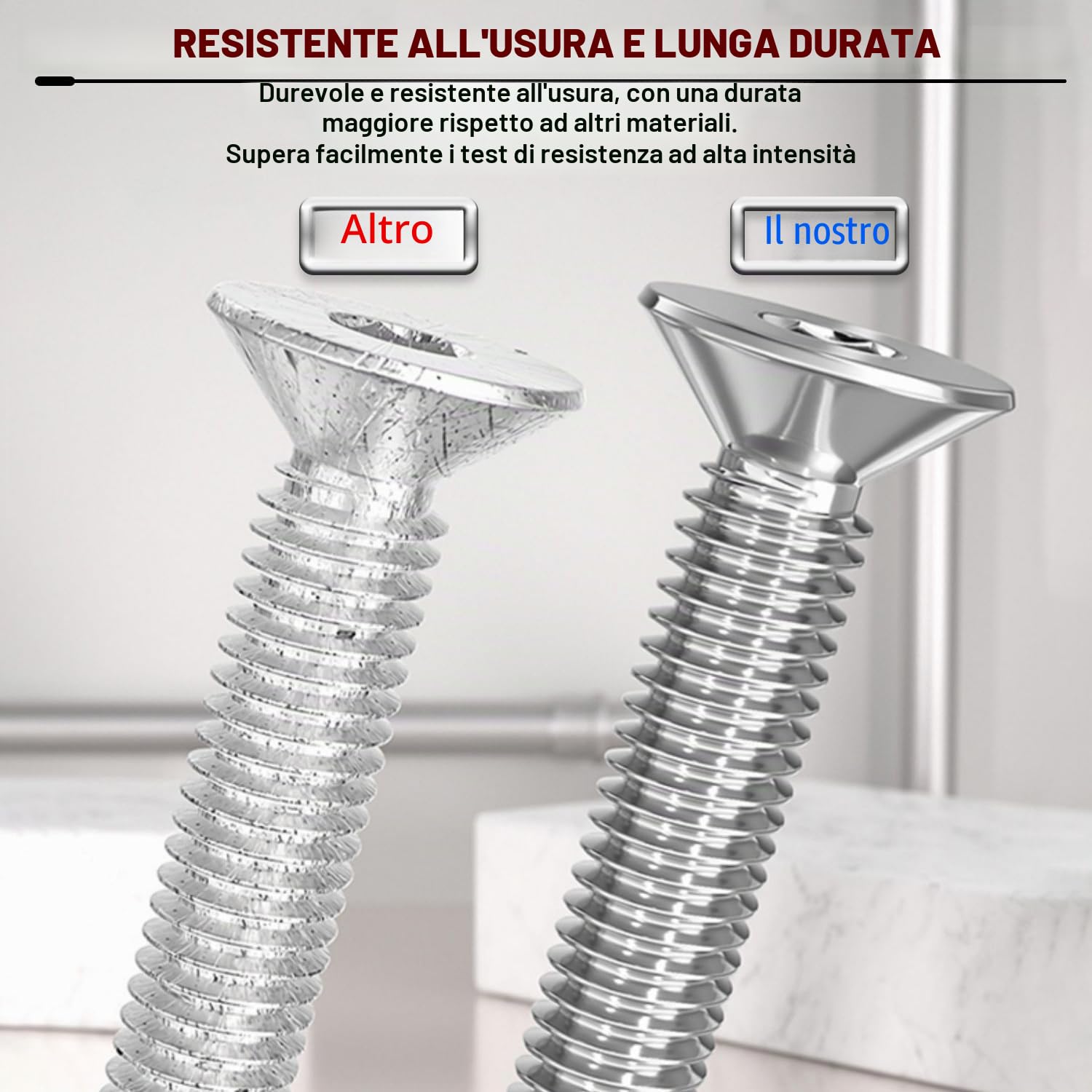 Drenky 50 Pezzi M3 X 10 mm Viti A Testa Svasata con Esagono Incassato Argento in Acciaio Inox A2 V2A Antiruggine Vite a Testa Svasata Norma DIN 7991 / ISO 10642 Filettatura Completa Bullone Meccanico
