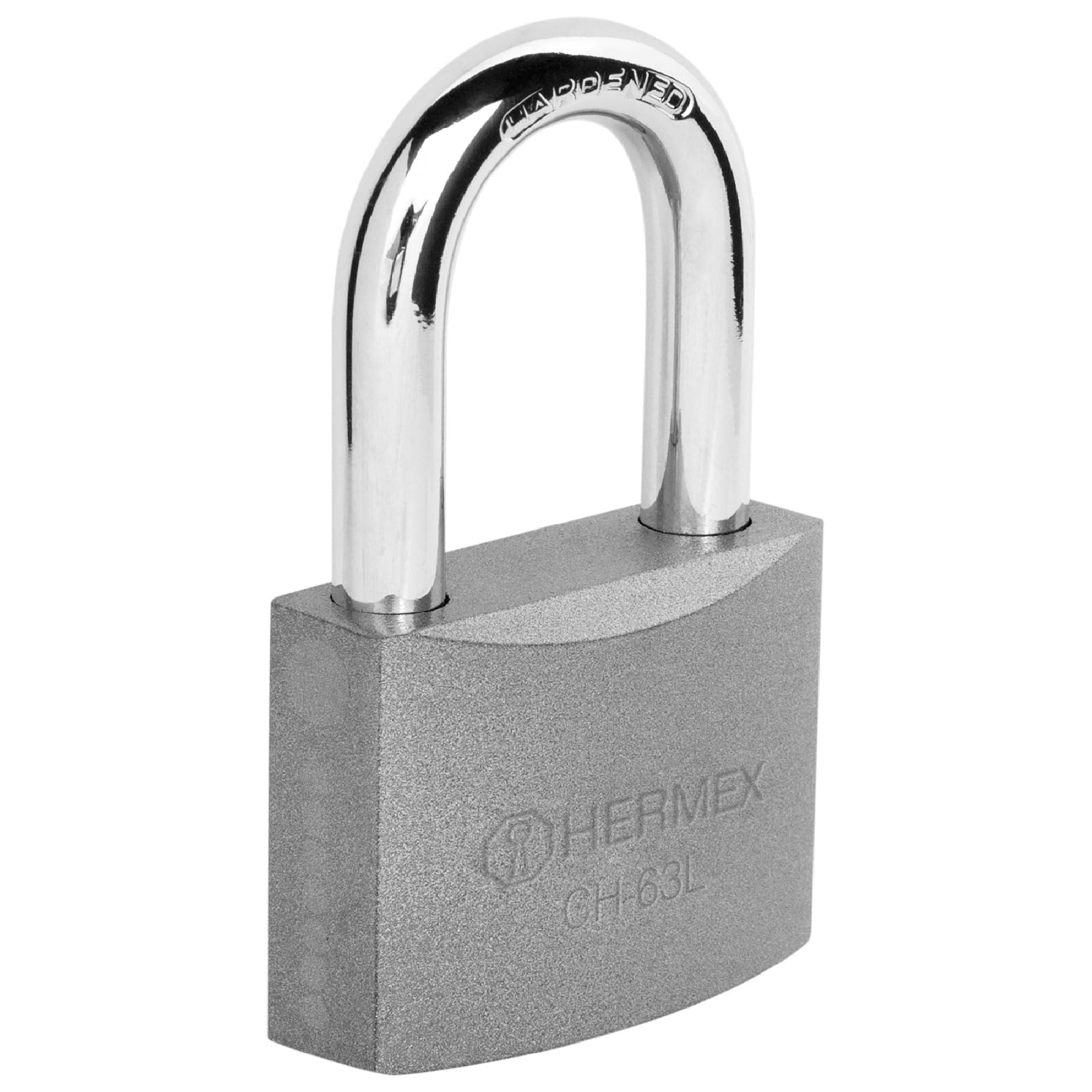Iron padlock, 63mm long hook box