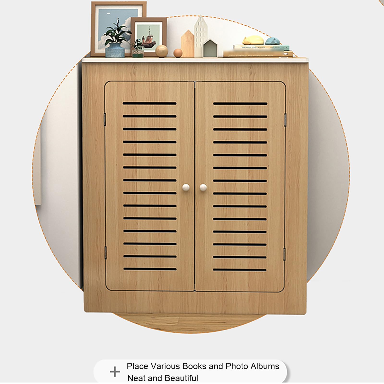 Radiator Covers Cabinet Shelf Home, Modern Heat Covers for Radiator, Strong Load-Bearing Capacity, Living Room Heating Decorative Cabinet, Easy Assembly(90x80x20cm/35x31x8in)
