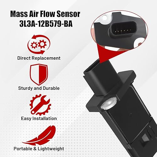 Miniatura 4 de Endxedo Sensor de flujo de aire masivo 3L3A-12B579-BA se adapta a Ford Crown Victoria 2004-2011, para Lincoln Navigator 2005-2011, para Mercury