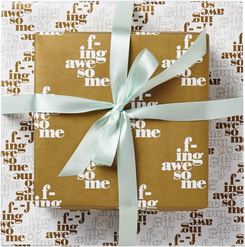 "F-ing Awesome" Funny Gift Wrapping Paper