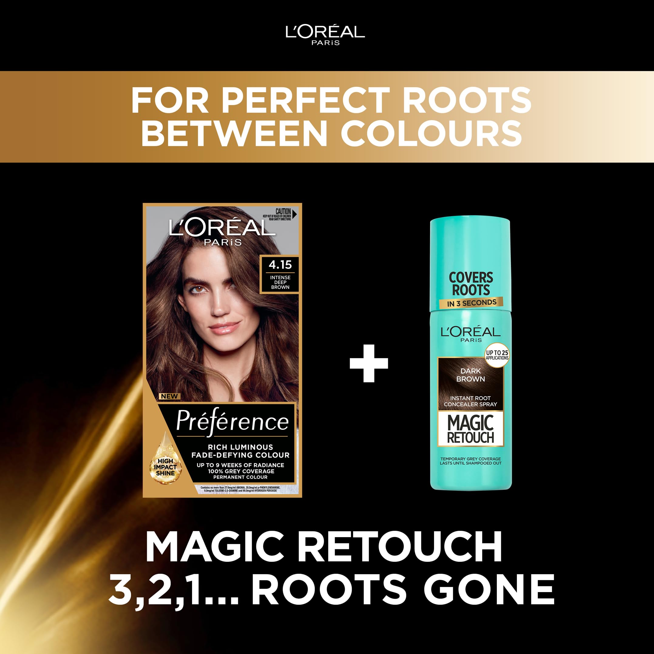 L'Oreal Paris Preference Hair Dye, Permanent Hair Colour, 4.15 Caracas