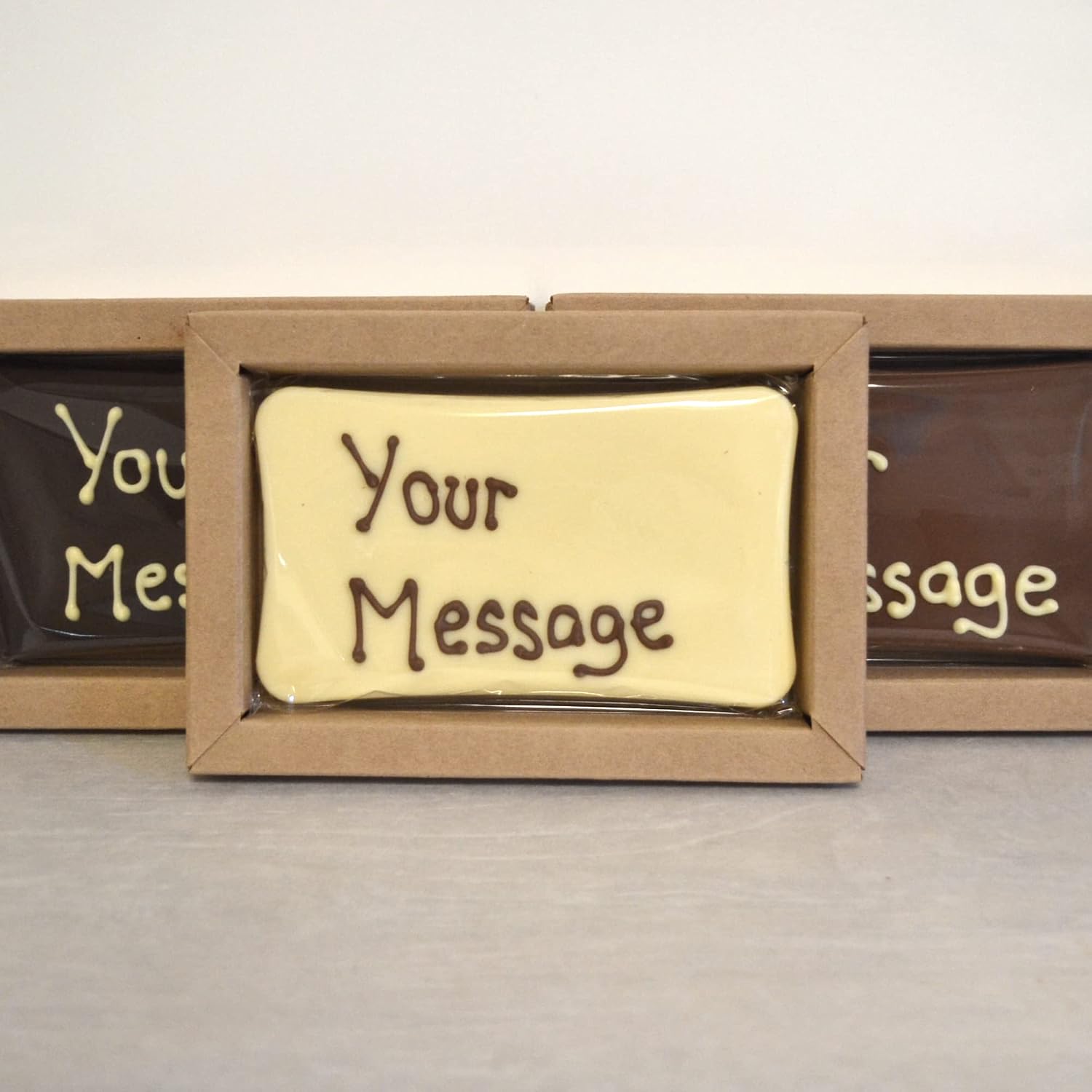 Personalised Chocolate Slab Bar (White Chocolate) : Amazon.co.uk: Grocery