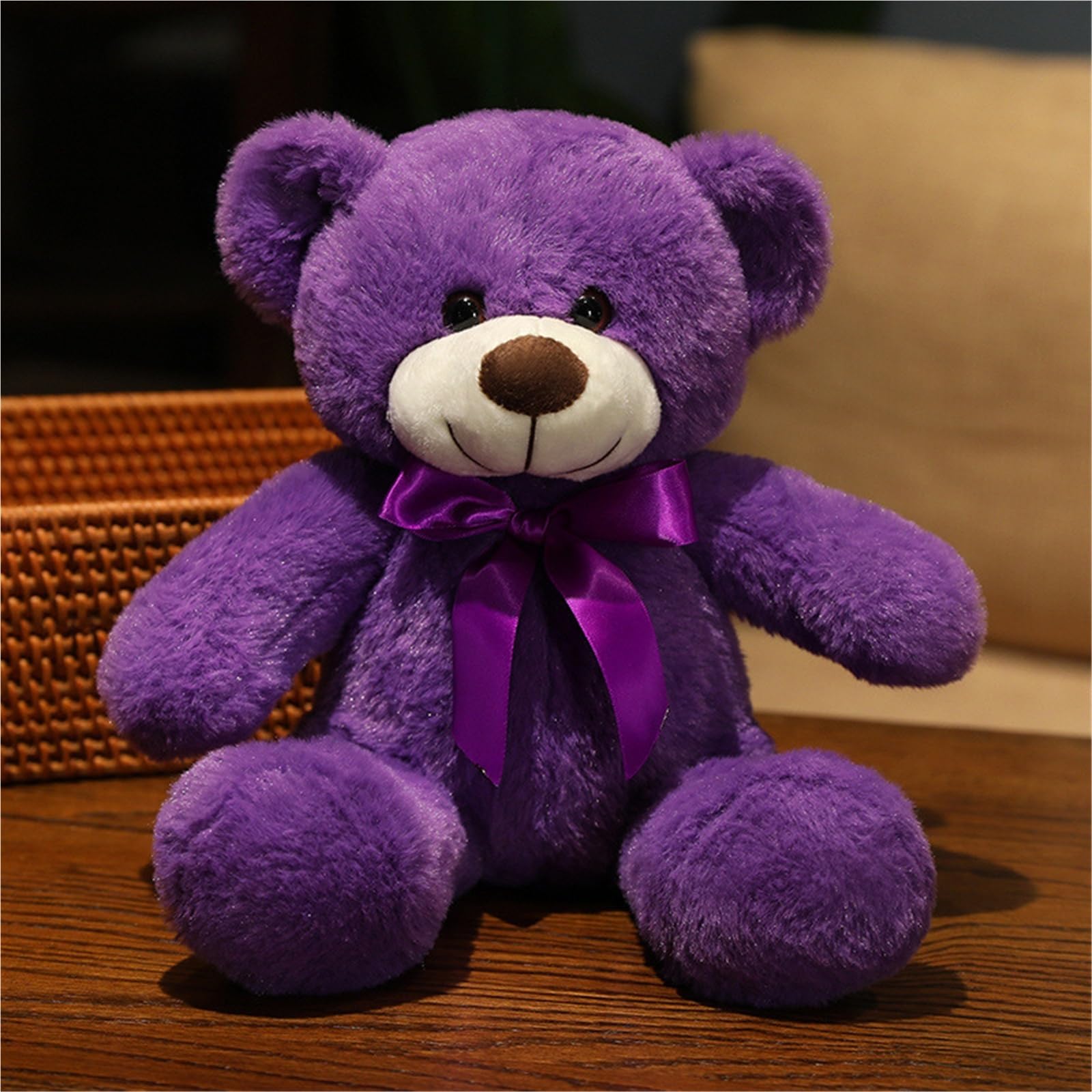 KUKUShining Charming Teddy Bear Plush, Soft And Huggable Stuffed Toy, Great for Kids Adults Perfect For Snuggling Play