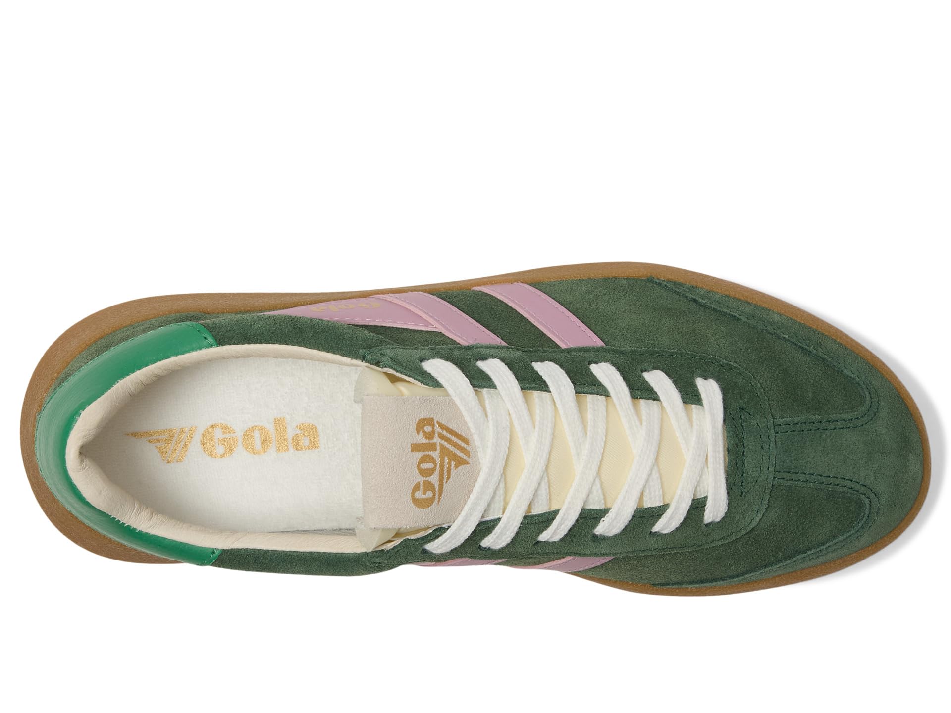 Gola Athena Suede Damskie buty sportowe Evergreen/Candy/Jade