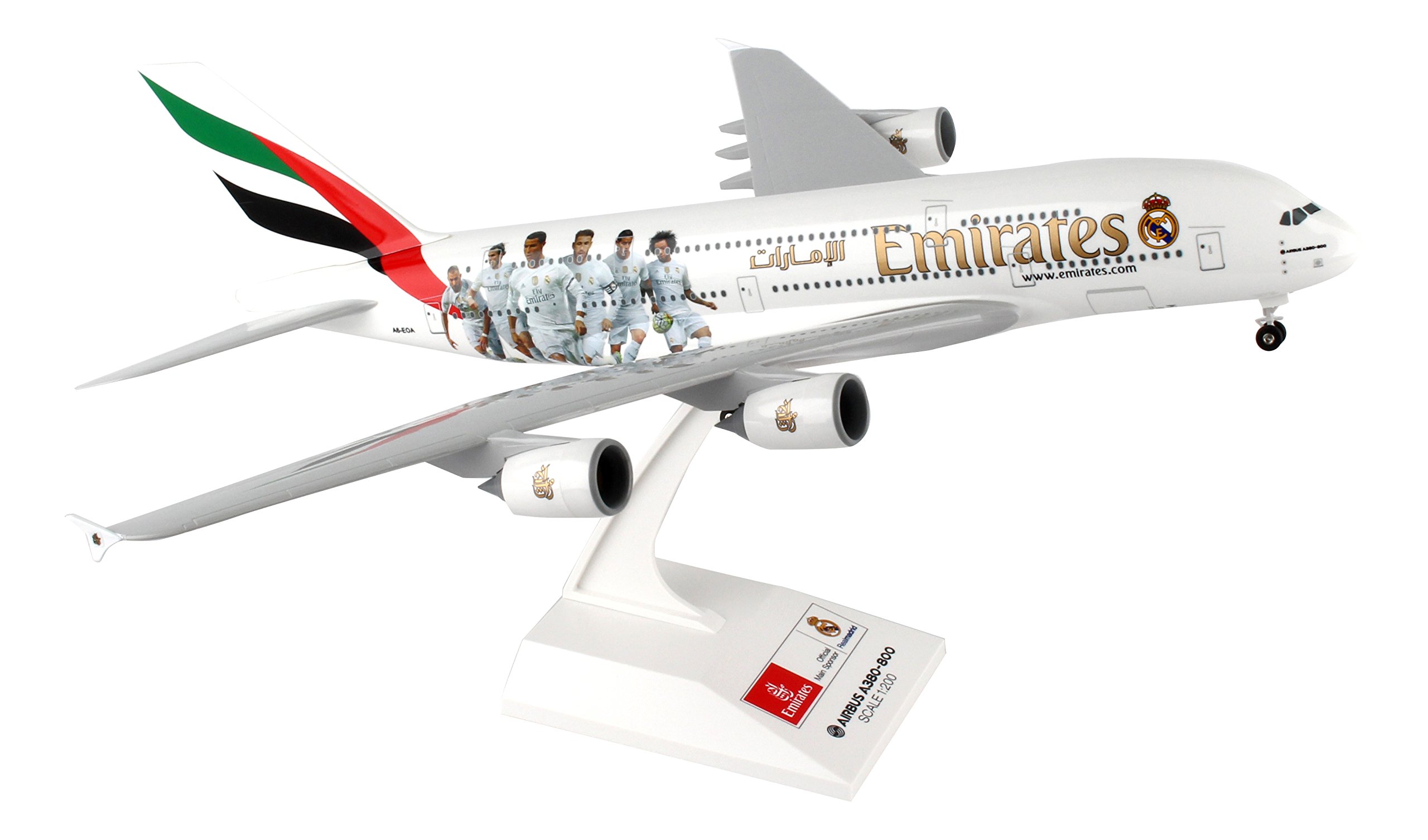 Amazon | SKY MARKS 1/100 A380-800 エティハド航空 木製スタンド ギア