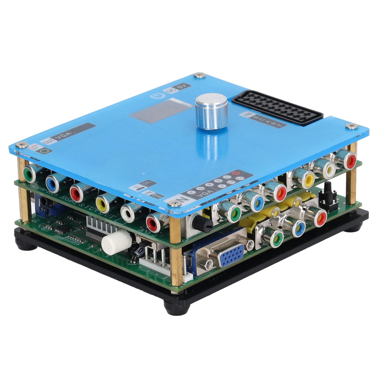 Elprico LCD GBSC Convertidor Posición de Imagen Ajustable Función OSD Concierto de Video GBS GBS para Entusiastas de los Juegos Retro