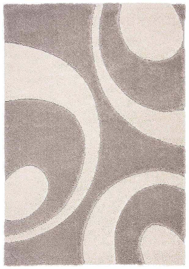 Image of Soft Shaggy Rug for Living Room, Bedroom & Home Decor � Fluffy & Cozy Floor Carpet for Modern Interiors (Beige Moon,3X5 FEET)