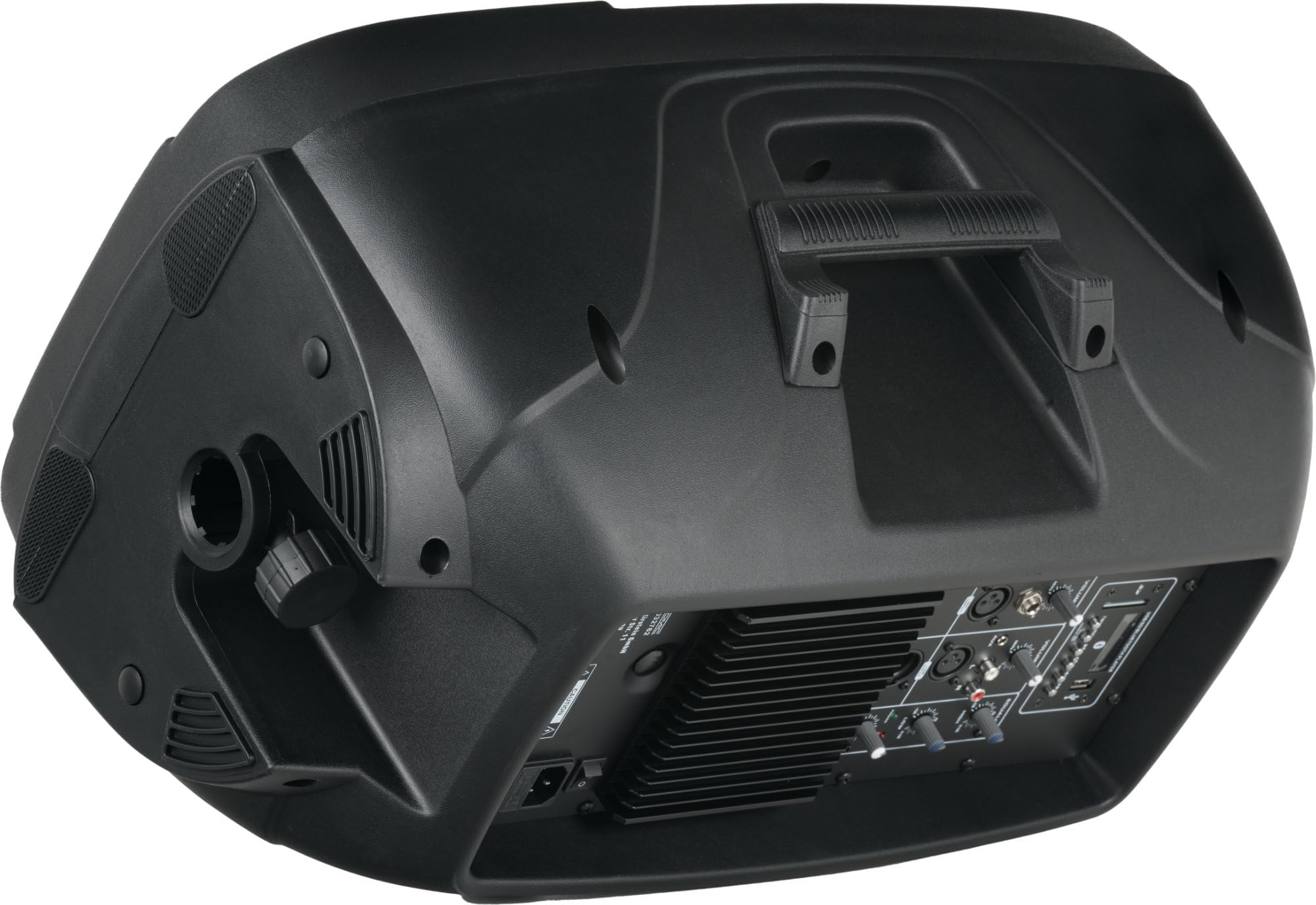 Pronomic 118S-212A Impianto PA Attivo - set PA attivo con 1 subwoofer da 18" e 2 satelliti da 12" - 600 watt potenza totale (RMS) - inclusi supporti per casse e cavi da 10m
