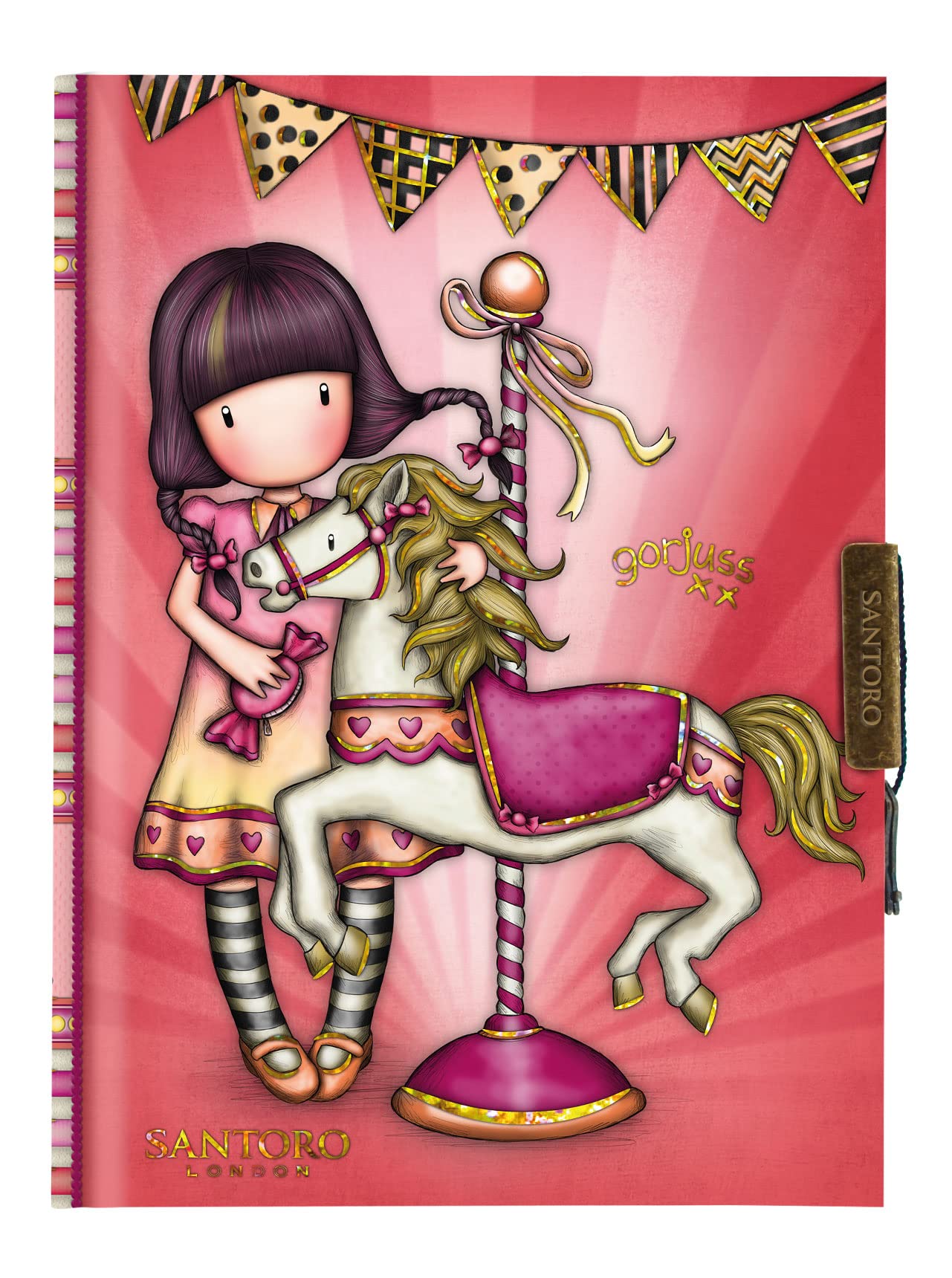 Journal Gorjuss Fairground pour ranger ses secrets dans un carnet Safta - 6