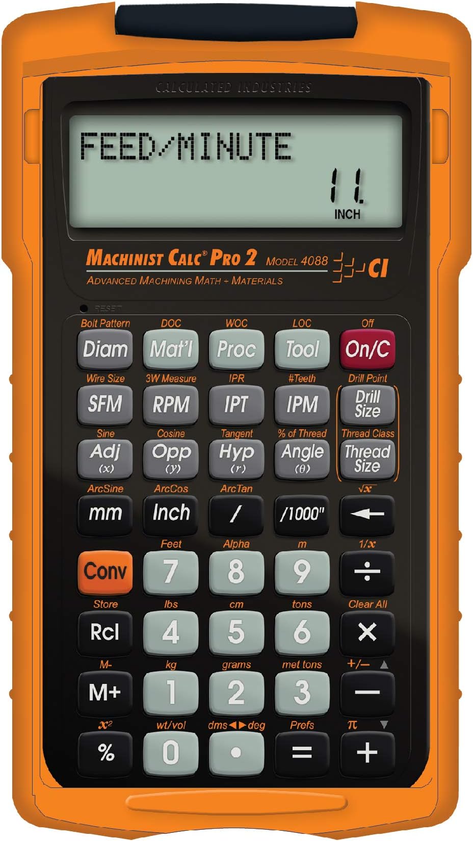 4088 Machinist Calc Pro 2 Advanced Machining Calculator | Speeds and Feeds, DOC, LOC and WOC for Materials and Tool settings | Machinists, Setters, Tool & Die Makers, Shop Owners