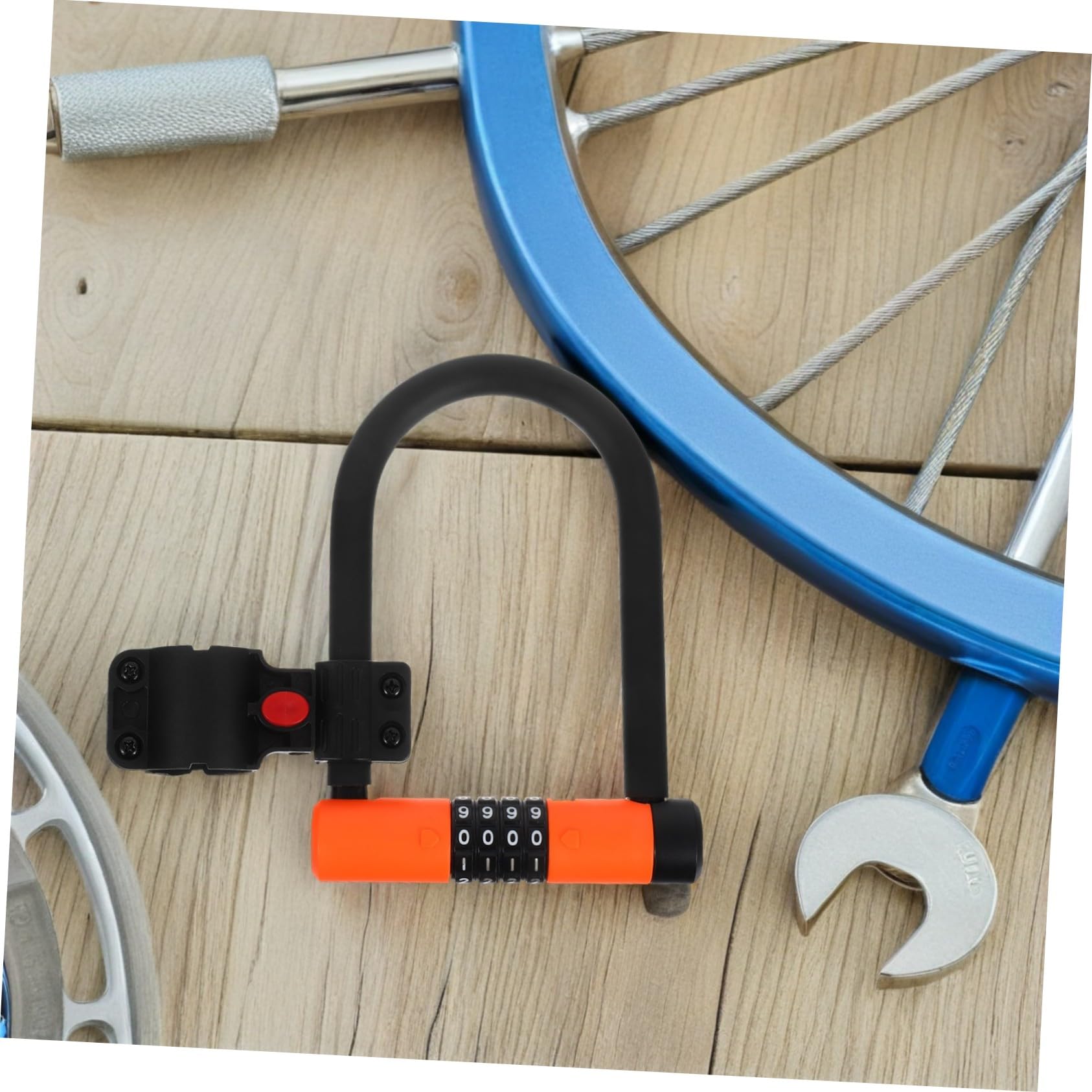 Toddmomy Lucchetto Bicicletta Combinazione U-shape Antifurto Resistente e per e Scooter Sicurezza per Cancelli e Recinzioni