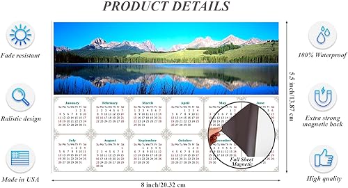 Miniatura 4 de 2024 - Imanes de calendario - Today is my Lucky Day - Resistente a la decoloración, desgarros y agua - Edición #15