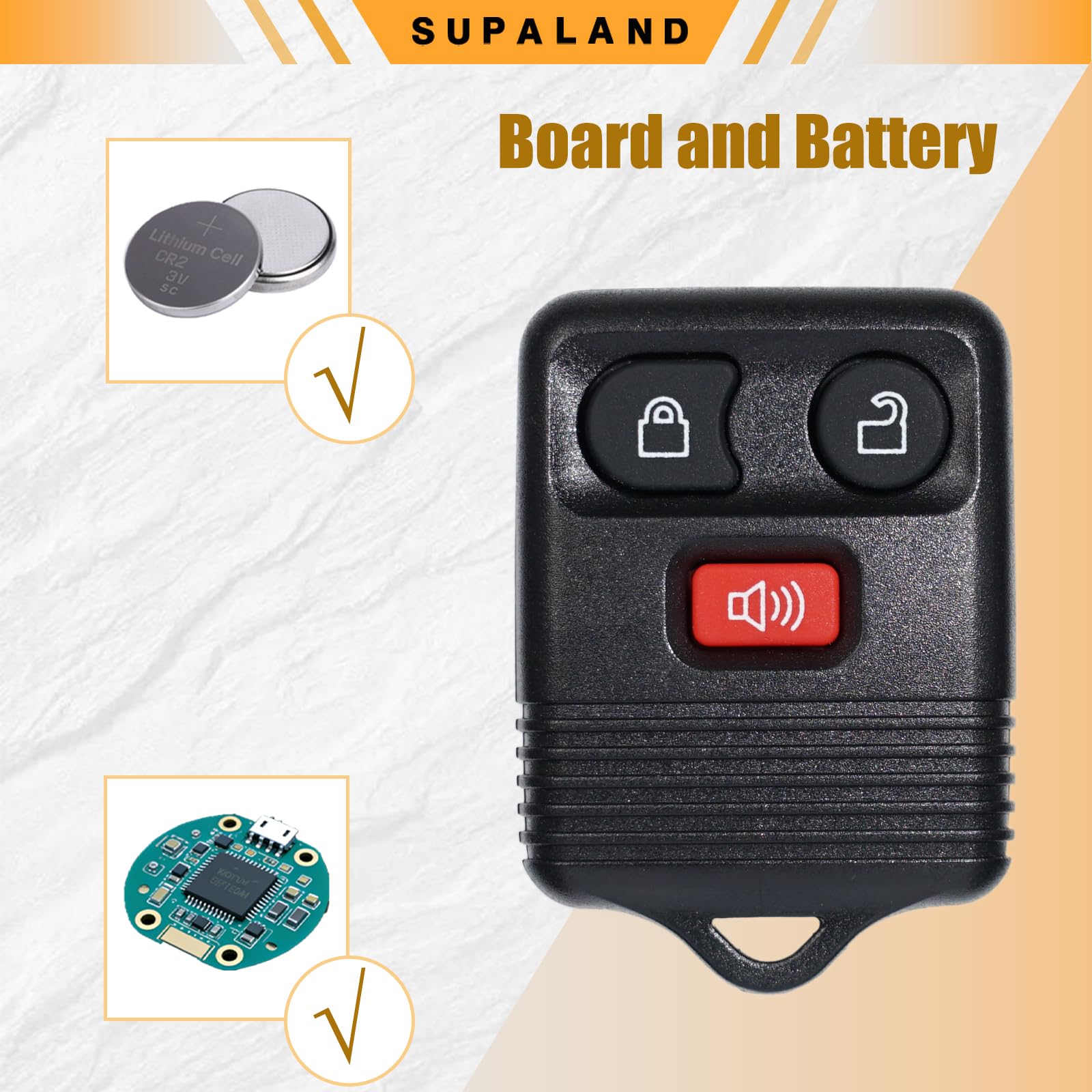 Amazon.com: SUPALAND Key Fob Keyless Entry Fits for Ford Mustang