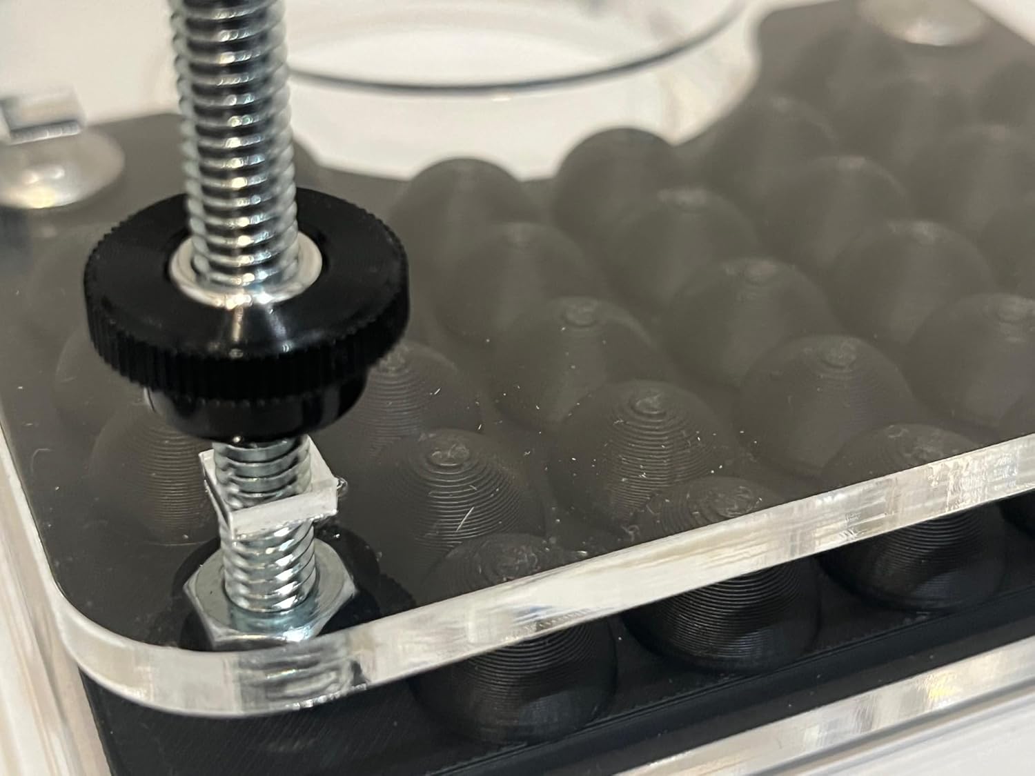 Acyrlic Textured Spheres CBT Testicle Crusher Set Removable Plate Completely Adjustable Includes sizer plates - Image 3