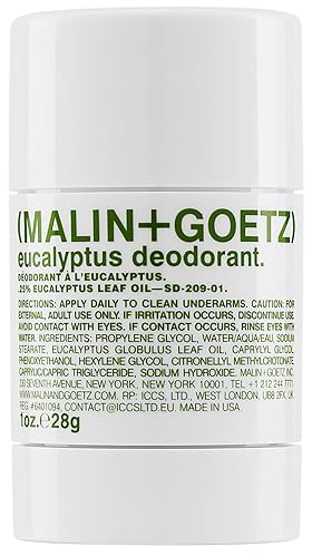 Malin  Goetz Desodorante de eucalipto bergamota y botánico con ingredientes naturales protección eficaz contra olores y sudor todo tipo de piel sin