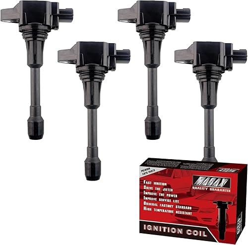 Juego de 4 bobinas de encendido C1696 UF549 5C1753 compatibles con Nissan Sentra Altima Cube Rogue Versa Infiniti FX50 M56 QX60 NV200 NV350