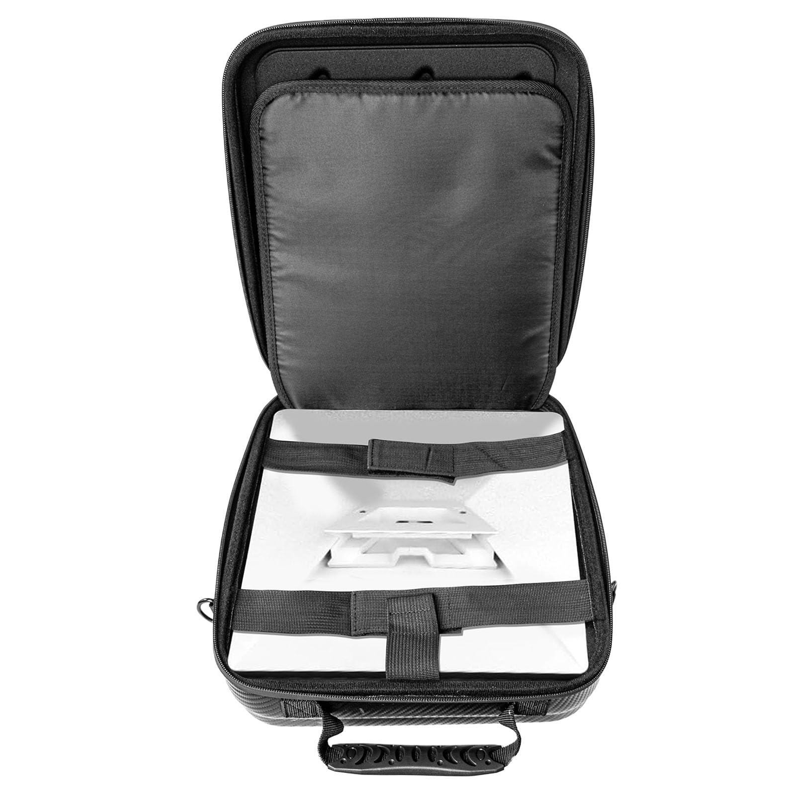 Estuche Rígido de Transporte para Satélite para Kit de Antena, Estuche Protector Impermeable con Absorción de Impactos para Cable de Alimentación Adaptador, Bolsa EVA Liviana para Cable