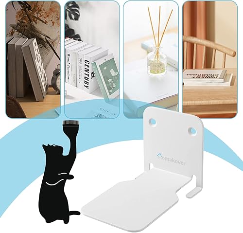 Miniatura 3 de Estanterías flotantes invisibles con decoración magnética para gatos, organizadores de libros de alta resistencia, estantería montada en la pared,