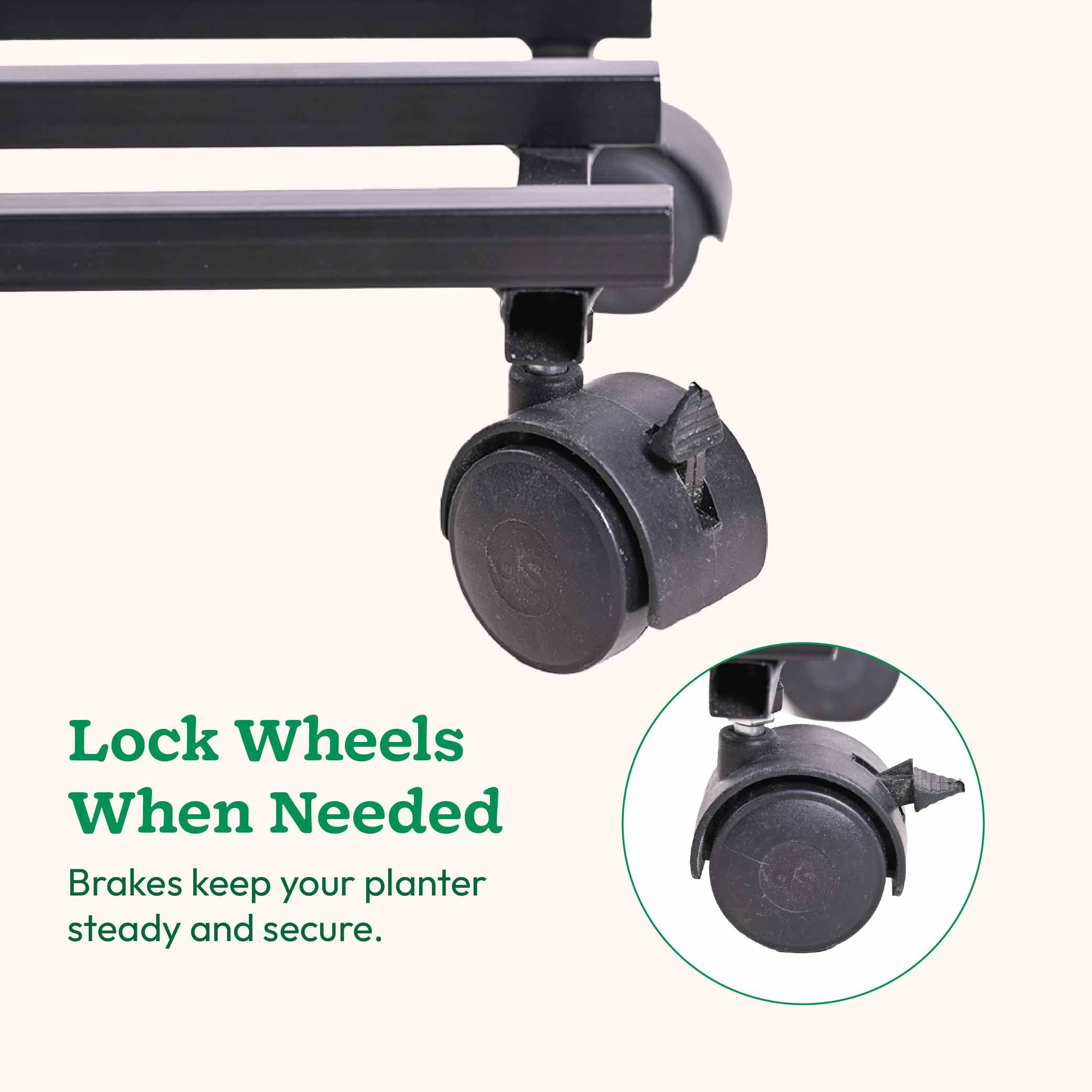 UGAOO Rolling Plant Stand – Heavy-Duty & Lockable -4