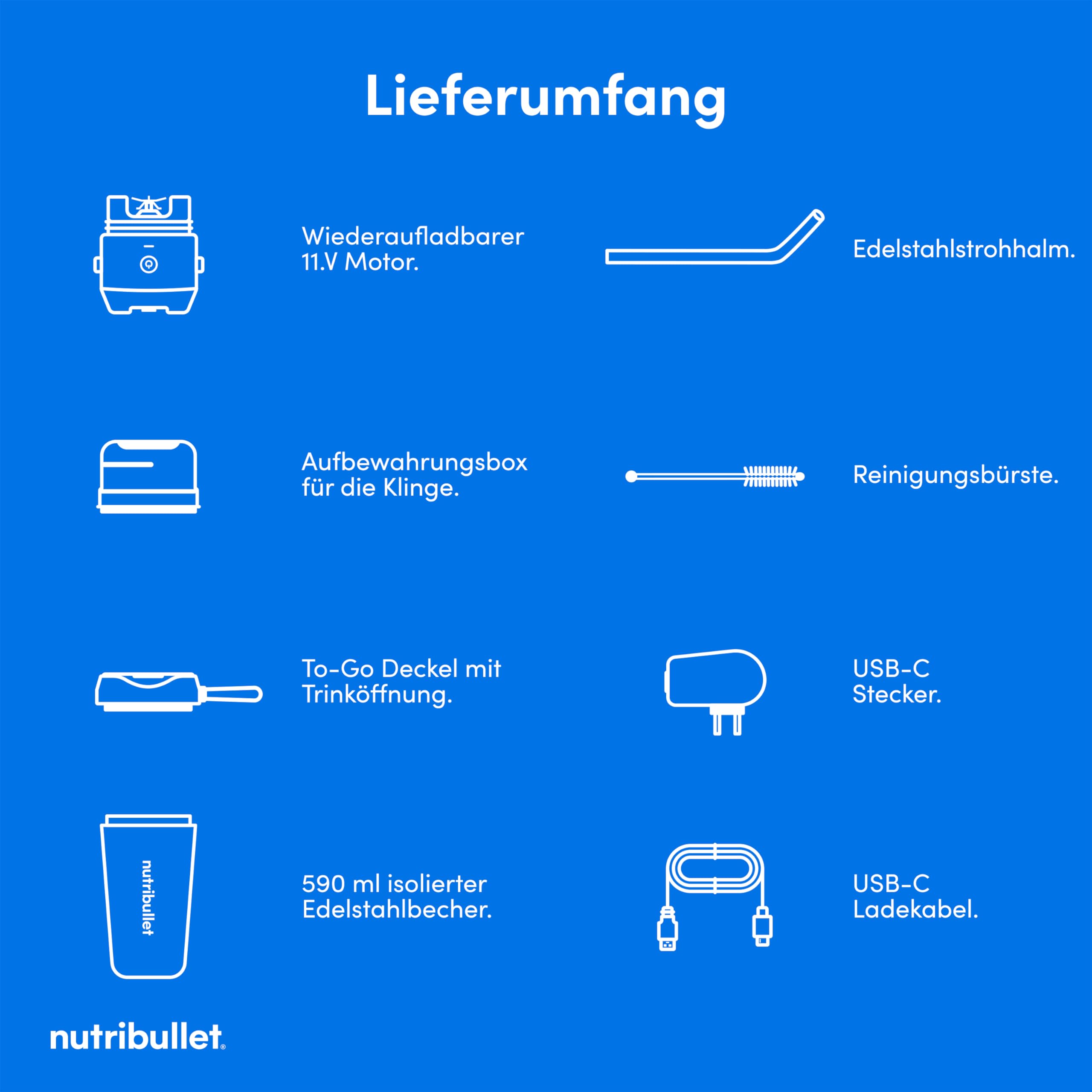 nutribullet Flip, Smoothie Maker to go, 590 ml isolierter Edelstahl Thermobecher, kabellos, wiederaufladbar für 14+ Mixvorgänge, tragbarer 2in1 mini Mixer, zerkleinert Eis & Obst, Schwarz, NBP016B