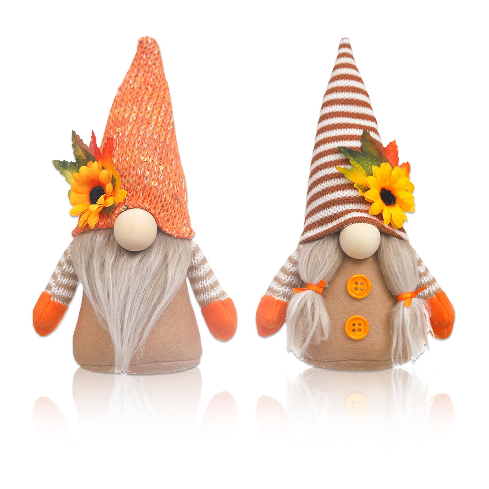 Confezione da 2 Gnomi Ape Girasole Estivo, Figure di Gnomi con Decorazione Primaverile Accessori per Decorazioni per La Casa Colonica, Decorazione Girasole per l'Arredamento della Cucina