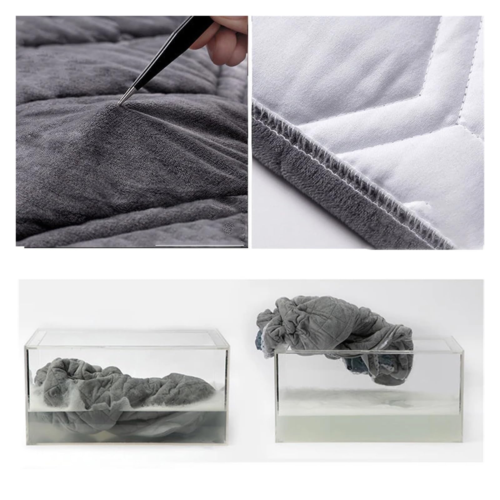Copri Testiera Letto Copritestata Testiera for Letto Matrimoniale Copriletto Ispessito Protezione Morbida Decorazione Domestica Copriletto Camera da Letto(1-Grey,220x70cm)