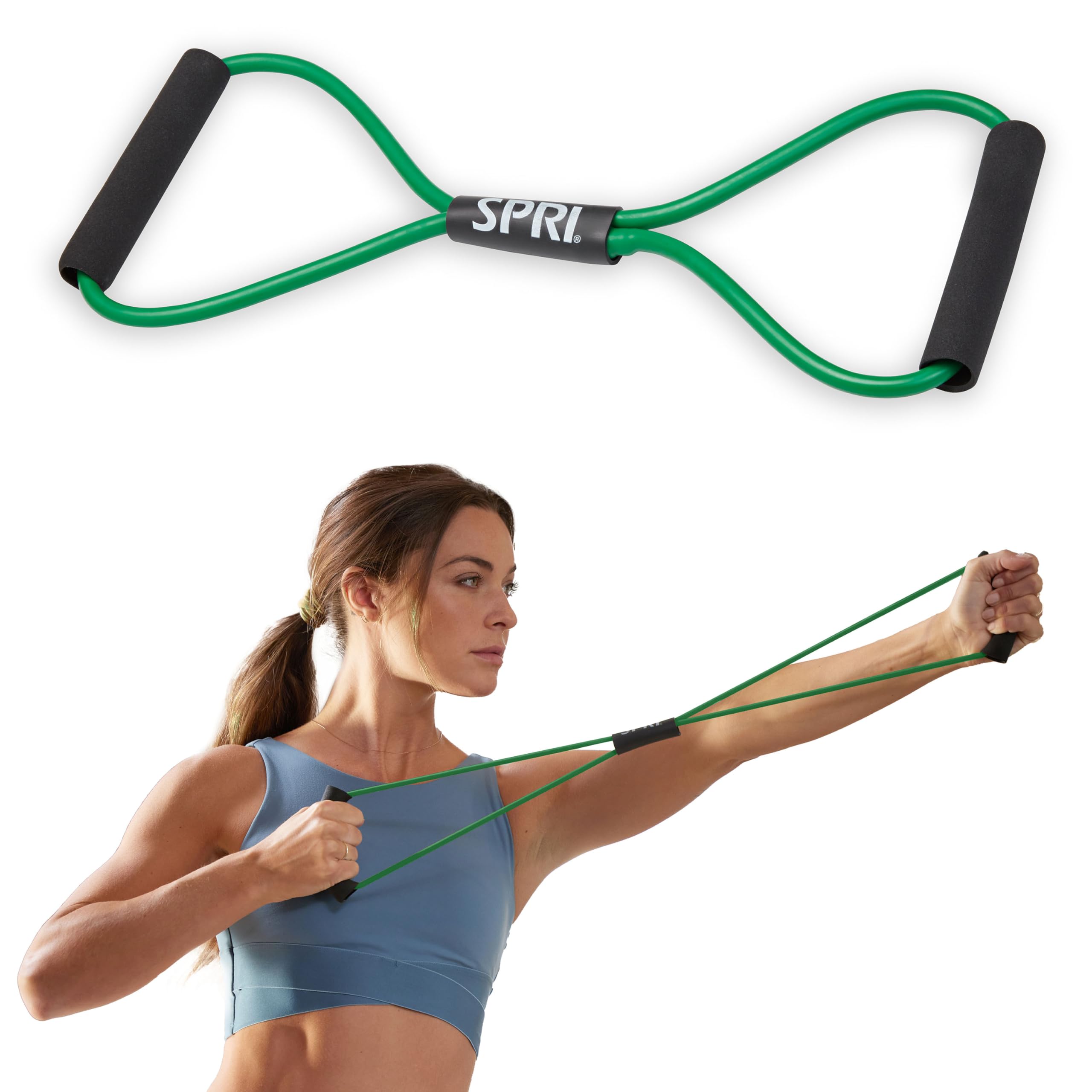 SPRI Ultra Toner Resistance Band Figure 8 Exercise Cord (All Bands Sold Separately)