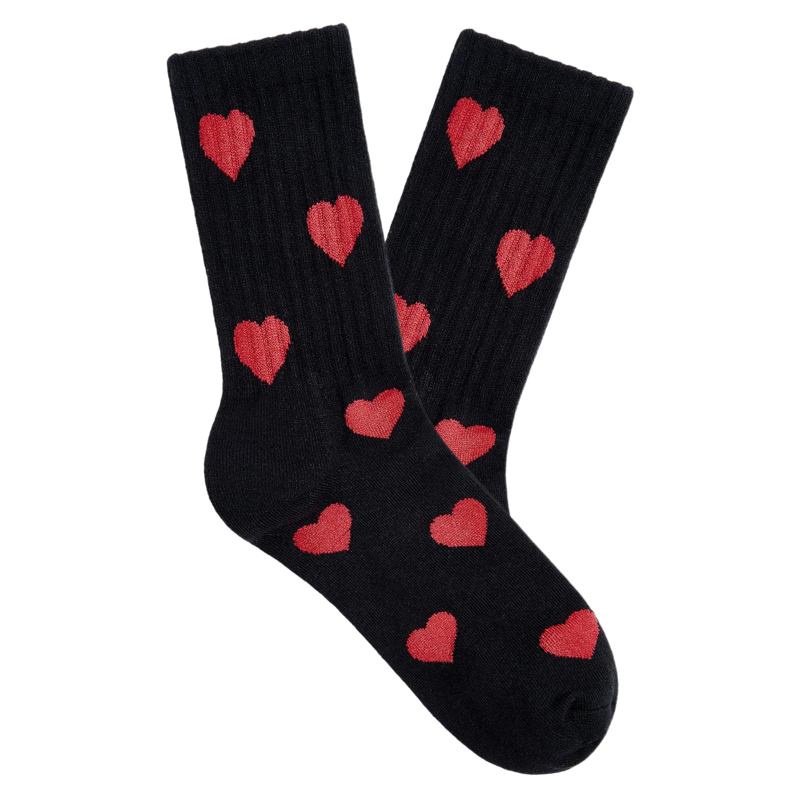 Womens Novelty Striped Crew Socks Athletic Vintage Slouch Mid Calf Tube Socks-image-42
