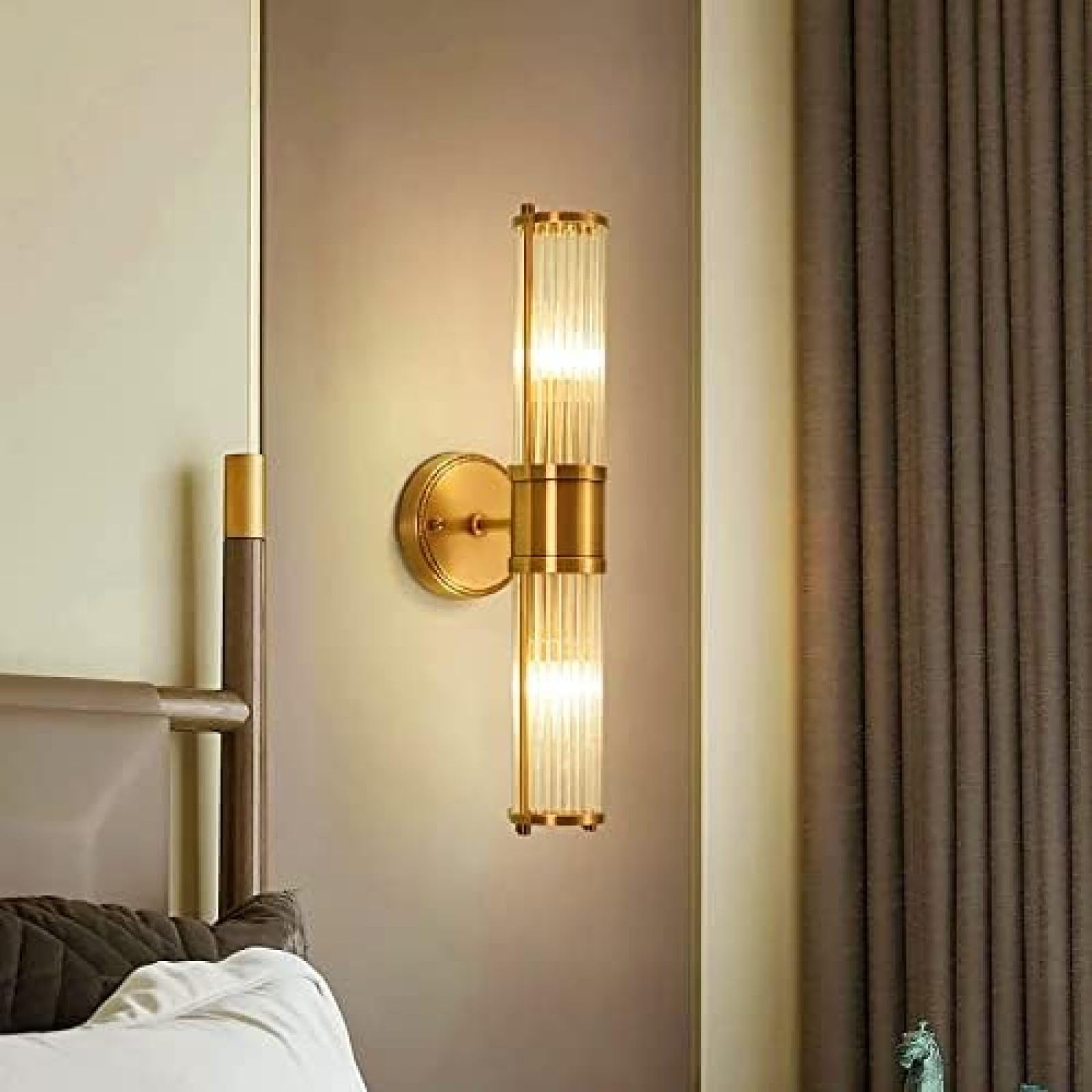 Vintage Gold LED Wall Mount Light Fixture,E14 Modern Wall Sconce