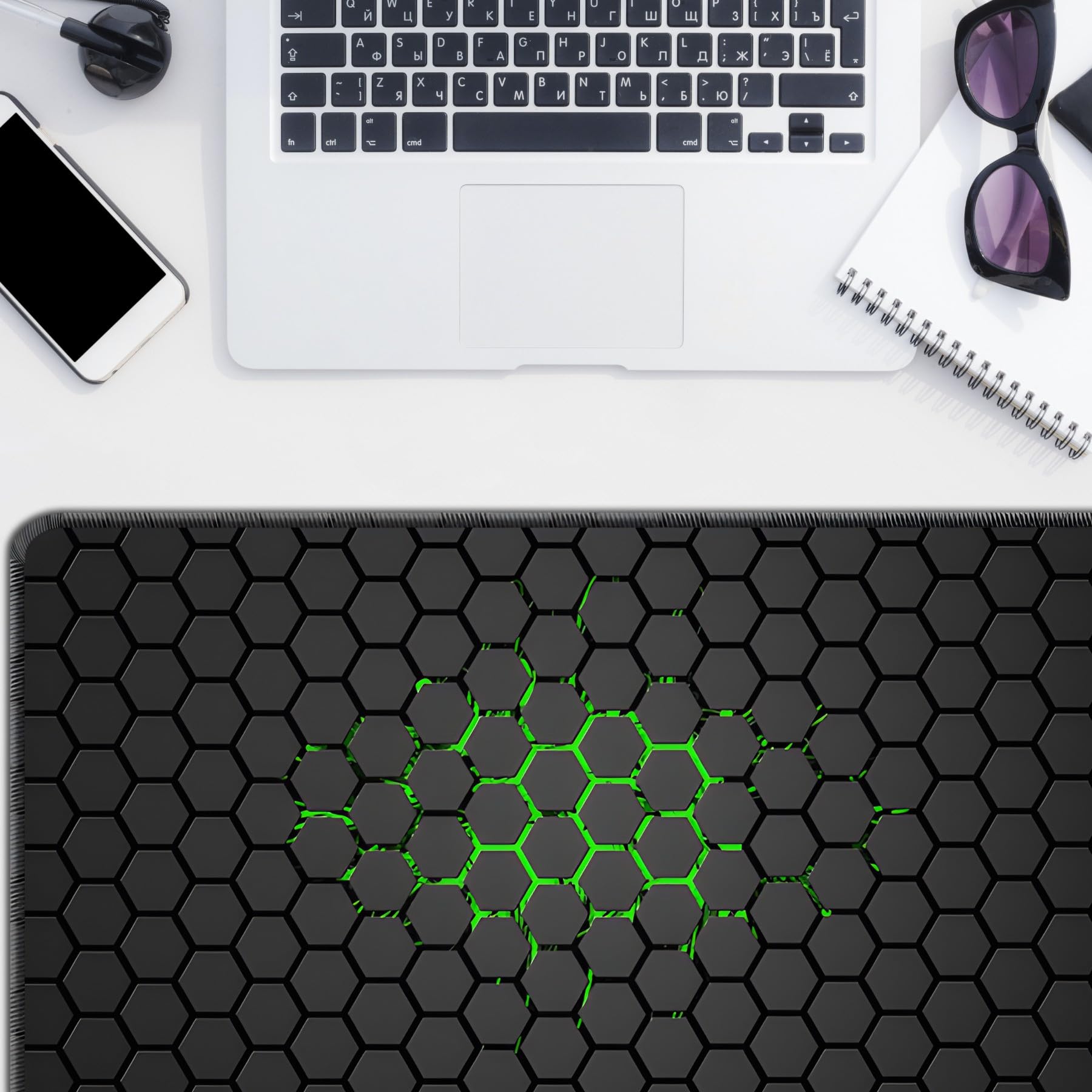 Retoo Podkładka pod mysz dla graczy, 400 x 900 mm, wodoszczelna, antypoślizgowa, do biura, pracy, nauki, laptopa, komputera, trwałe materiały, ochrona przed pryskającą wodą, poprawia prędkość