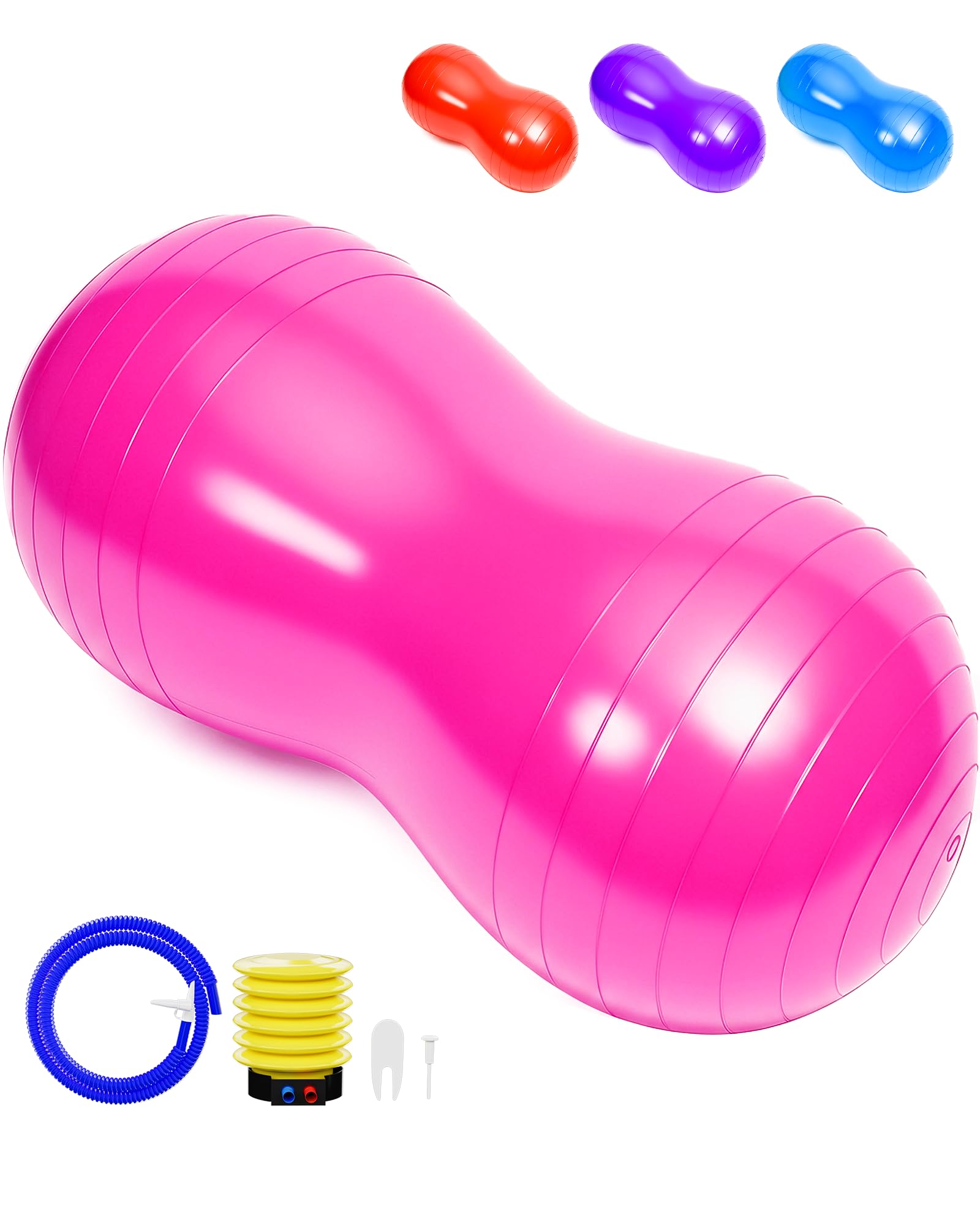 Extra Large Peanut Ball - 39.37"x19.67" Pregnancy, Labor, Birthing, Sensory | Physical Therapy Ball | Exercise Ball - Autism Therapy | Yoga Birth Ball - Core Strength, Stability, Fitness