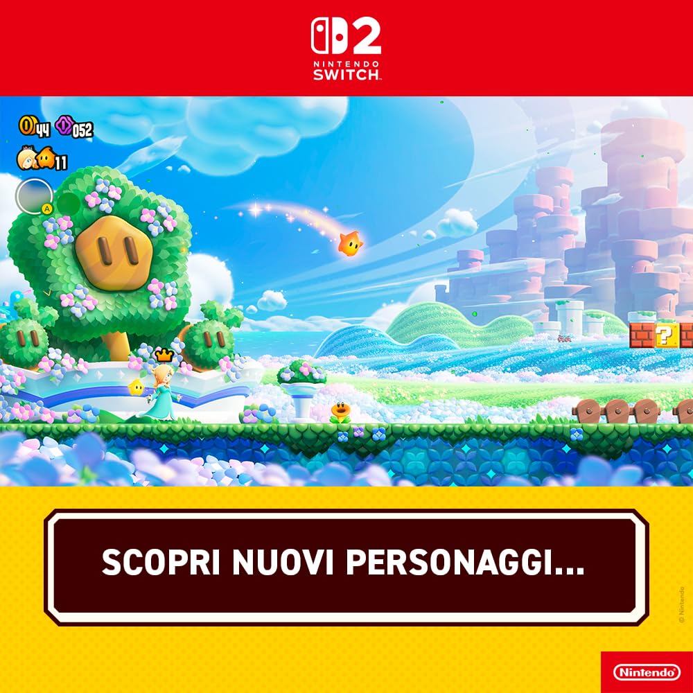 Super Mario Bros. Wonder - Nintendo Switch 2 Edition + Tutti al Parco Bellabel - Ed. Italiana - Versione su scheda