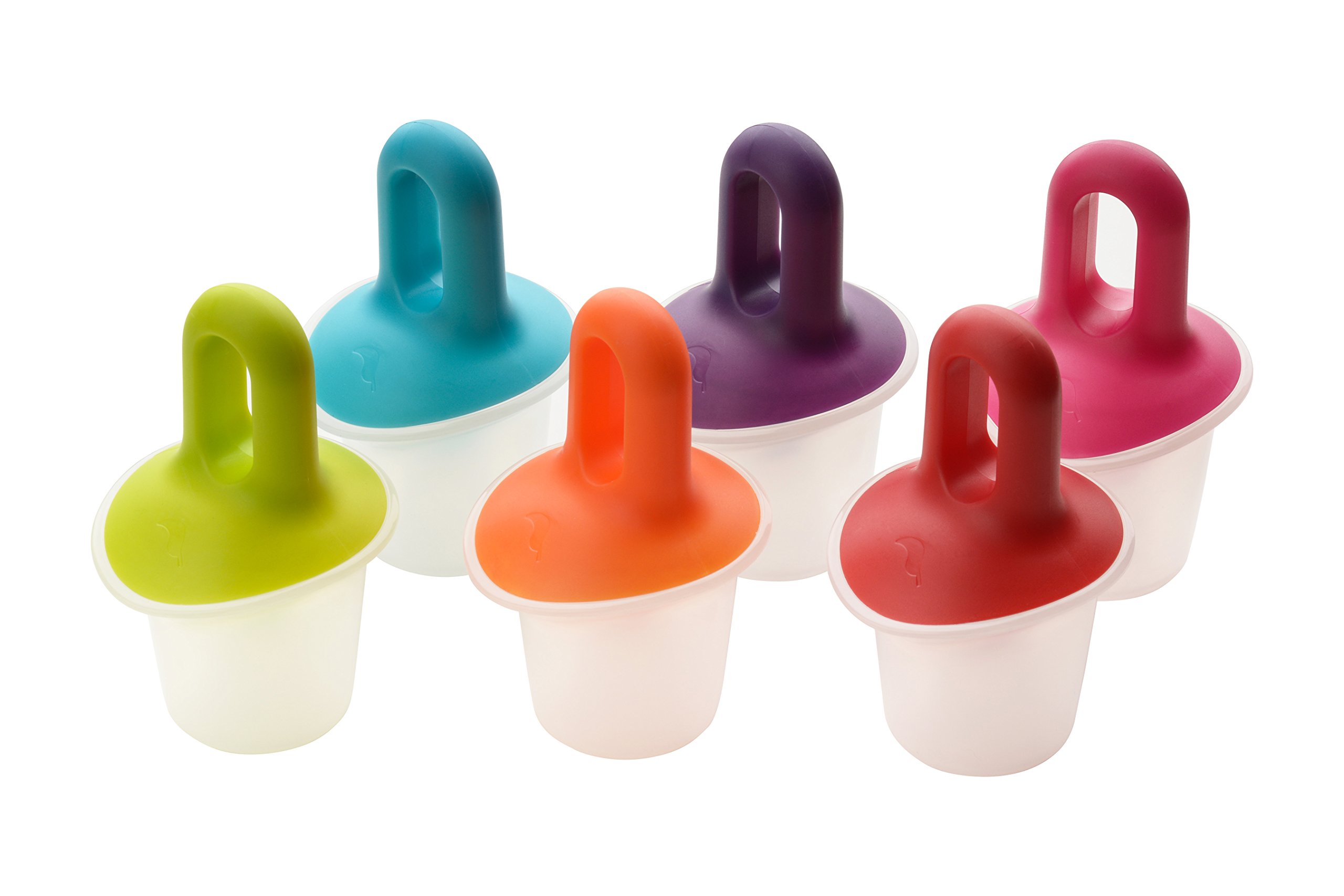Premier Housewares Set Of 6 Ice Lolly Maker, Durable Plastic Lolly Makers For Home, Colorful Top Candy Maker For Refrigerator