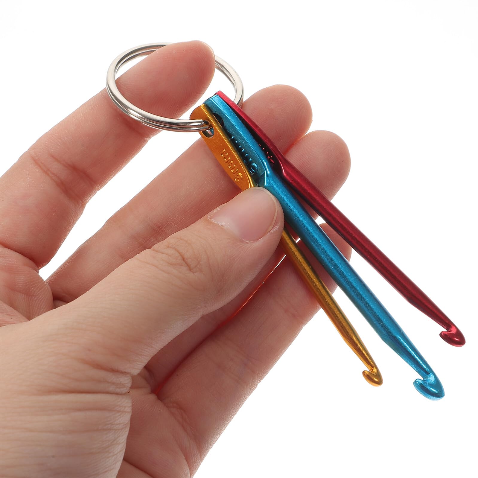 DOITOOL 20 Pezzi Uncinetti Piccoli per Lavoro Maglia Portatile Strumenti Creativi per Intrecciare Accessori Ergonomici per Coperte Cappelli Sciarpe e Guanti