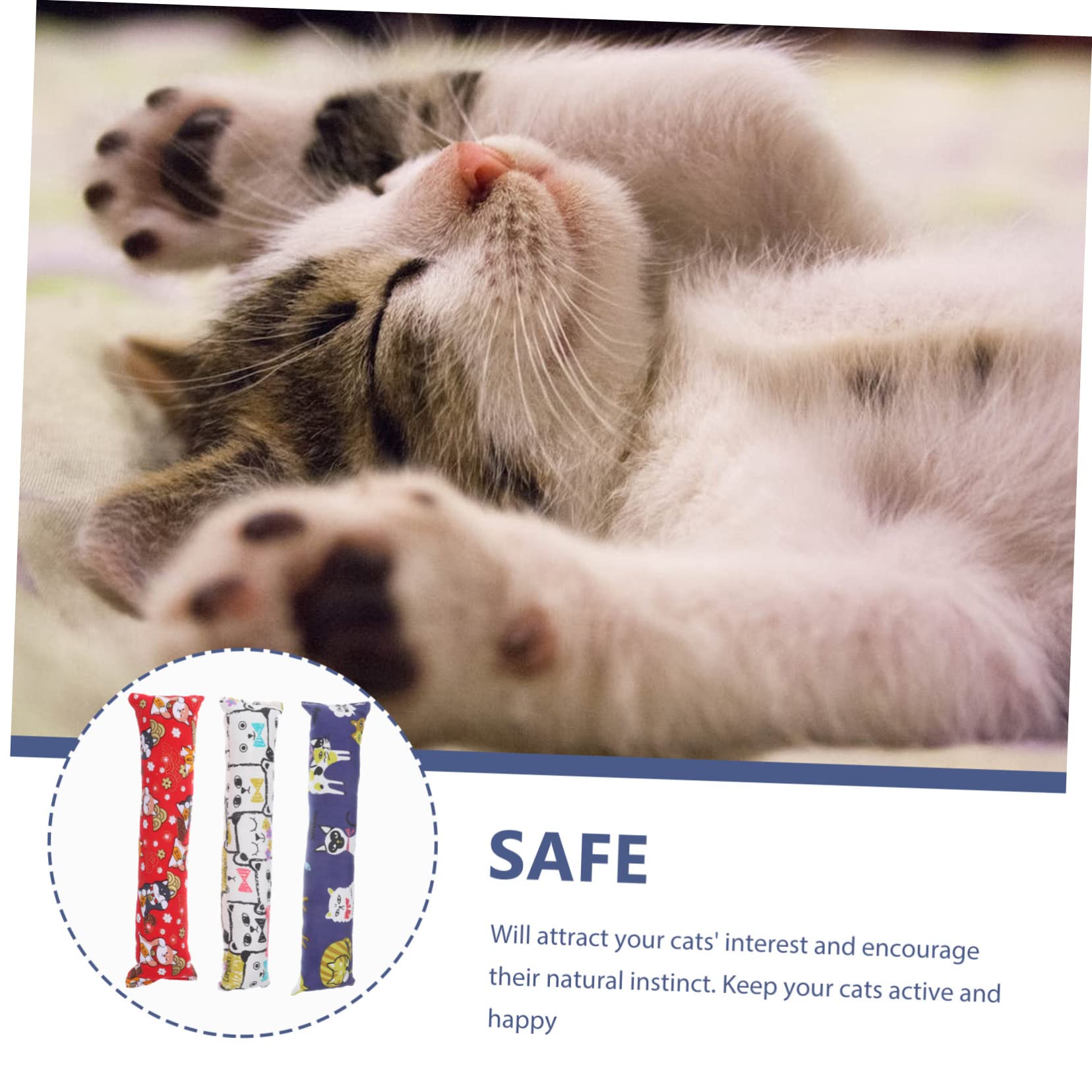 Happyyami 12pièces Jouets pour Chats avec Herbe à Chat Oreillers Interactifs pour Chaton Jouets à Mâcher pour Intérieur
