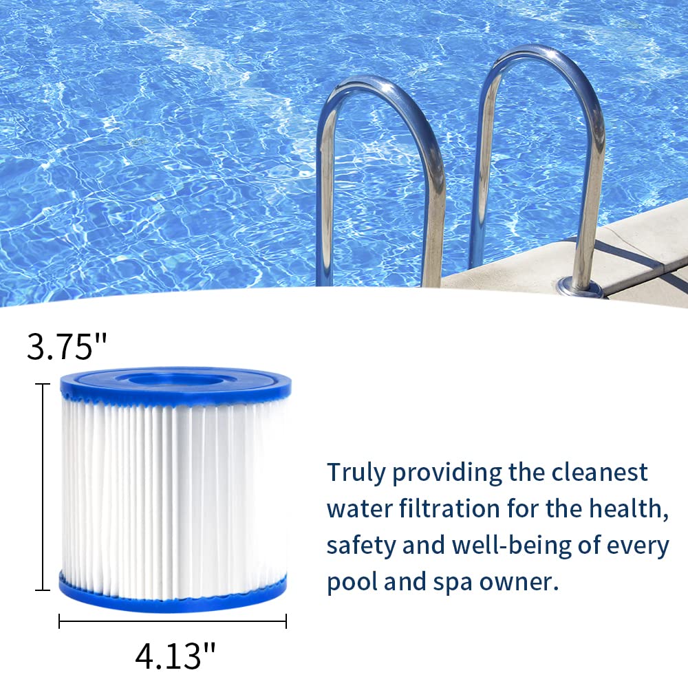 WuYan 4 szt. filtr do letnich ucieczek POOLPURE filtr typu D, letnie fale P57100102, do SFS-350 RP-350 RP-400 RP-600 RX-600