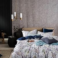 Vista 18 de Cupocupa Juego de funda de edredón tamaño King, diseño floral bohemio, juego de funda de edredón para cama de tamaño King, ropa de cama suave