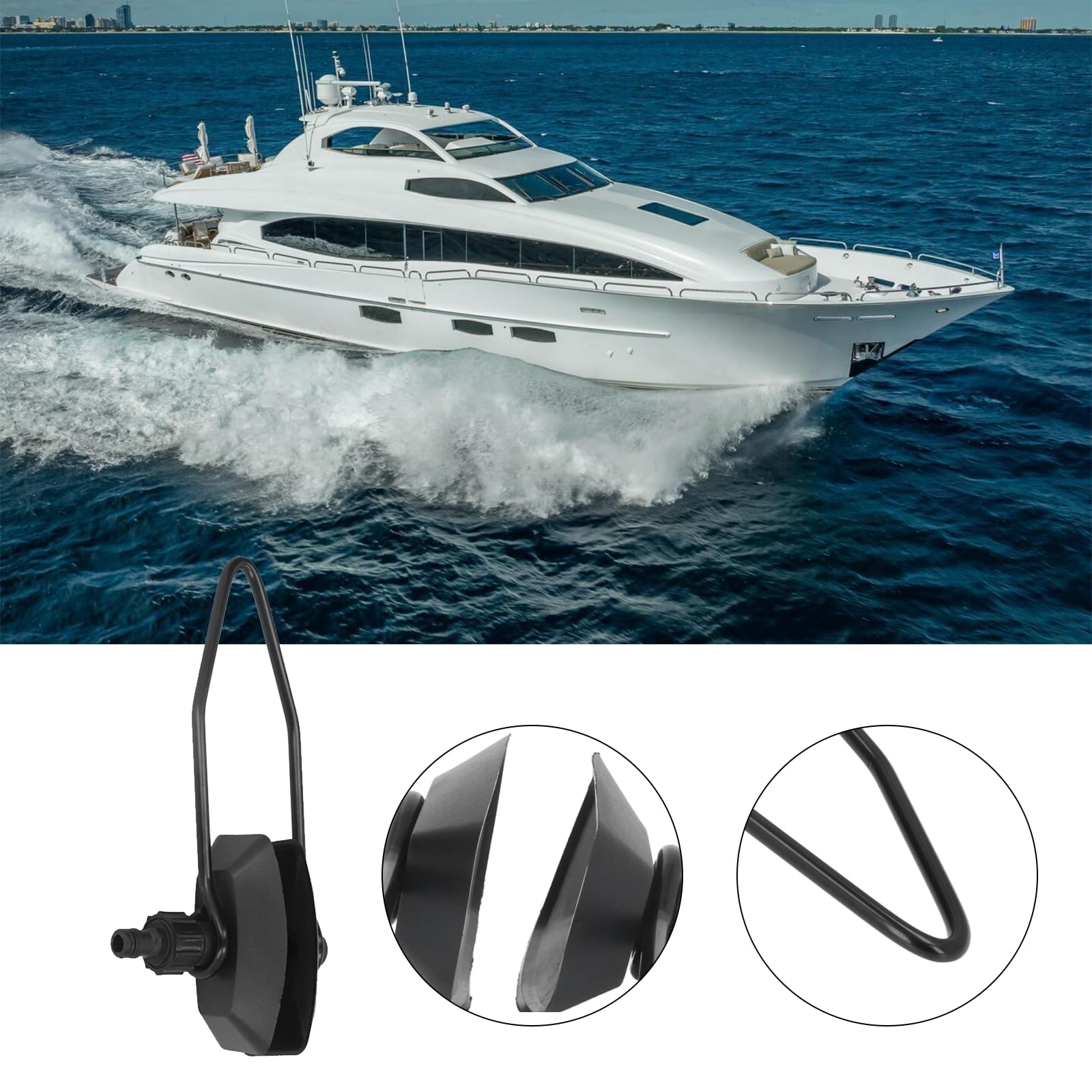 Rinçage Universel pour Moteur Marin, Rinçage pour Moteur De Bateau, Lave-Eau pour Moteur Hors-Bord, Manchons De Moteur De Bateau pour Bateau, Yacht