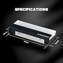 AsiaHorse ProGen ARGB NVMe M.2 SSD Heatsink – Aluminium Alloy Cooler with RGB LED & 3 Thermal Pads for M.2 2280 NVMe SSD (Black) gallery image